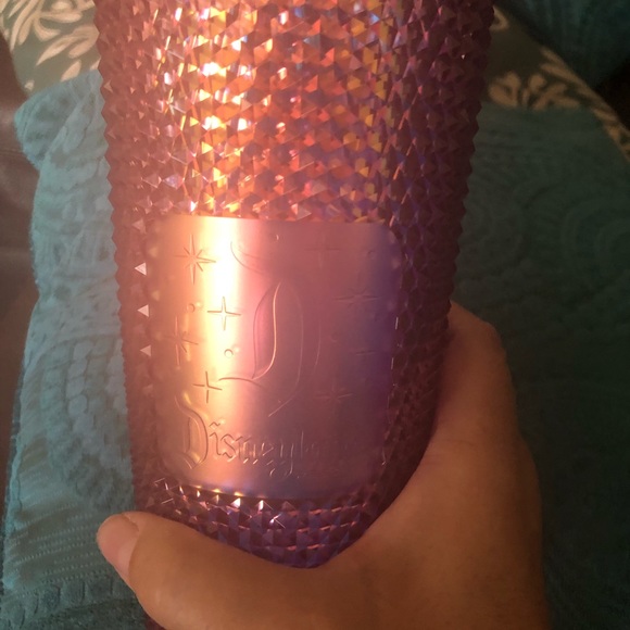 Disney Starbucks Geometric Studded Pink Venti Tumbler Cup with Straw New. - Picture 8 of 10